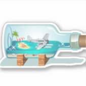 漫画のお土産ボトル シール (正面)