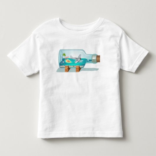 漫画のお土産ボトル トドラーTシャツ (正面)