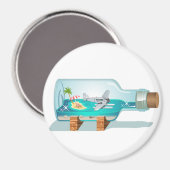 漫画のお土産ボトル マグネット (正面/裏面)