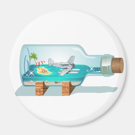 漫画のお土産ボトル マグネット (正面)