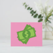 漫画のお金ドル紙幣 シーズンポストカード (スタンド正面)