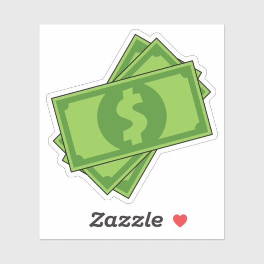 漫画のお金ドル紙幣 シール (シート)