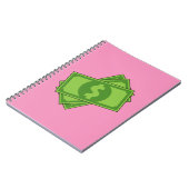 漫画のお金ドル紙幣 ノートブック (左側)