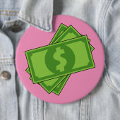 漫画のお金ドル紙幣 缶バッジ (インサイチュ)