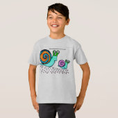 漫画のかたつむりのTシャツ Tシャツ (正面フル)