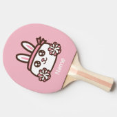 漫画のかわいいウサギ 卓球ラケット (横)