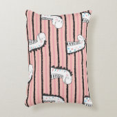 漫画のかわいい恐竜のヴィンテージのシームレスな模様。C アクセントクッション (正面(垂直))