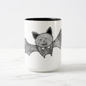 漫画のこうもりのコーヒー・マグ ツートーンマグカップ (中央)