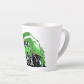 漫画のごみトラック カフェラテマグ (右アングル)