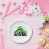 漫画のごみトラック ペーパープレート (パーティー)