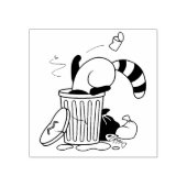 漫画のごみ箱ラクーン ラバースタンプ (インプリント)