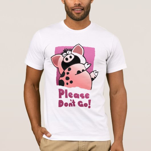 漫画のさようならTシャツ|のおもしろいな別れのワイシャツ Tシャツ (正面)