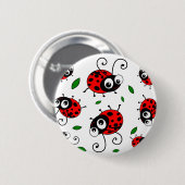 漫画のてんとう虫パターン 缶バッジ (正面&裏面)