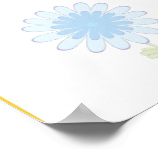 漫画ののまわりにと花 ポスター (角)