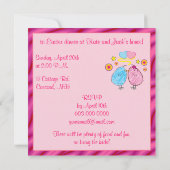 漫画のひなを使ったイースターディナー招待状 招待状 (裏面)