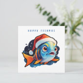 漫画のようなユーモラスな魚。 シーズンカード (スタンド正面)