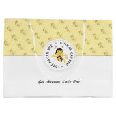 漫画のように可愛い |モノグラパーソナライズされたム ラージペーパーバッグ (裏面)