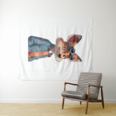 漫画のアニメーションのフル体キャラクター。 タペストリー (インサイチュ(横))