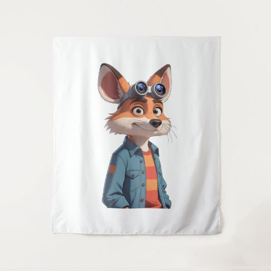 漫画のアニメーションのフル体キャラクター。 タペストリー (正面)