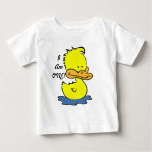 漫画のアヒル、私は1枚のTシャツです ベビーTシャツ