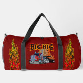 漫画のアメリカのトラック「ビッグリグ」 ダッフルバッグ (裏面)