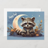 漫画のアライグマ ポストカード (正面/裏面)