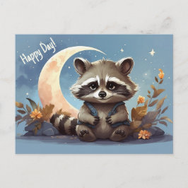 漫画のアライグマ ポストカード