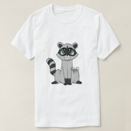漫画のアライグマTシャツ Tシャツ
