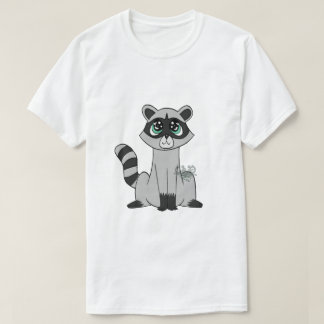 漫画のアライグマTシャツ Tシャツ