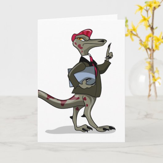 漫画のイグアノドンの店員。 カード (黄色い花)