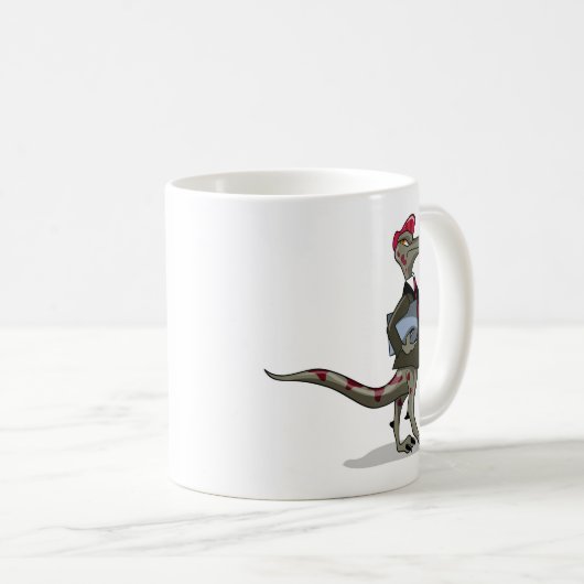 漫画のイグアノドンの店員。 コーヒーマグカップ (正面右)