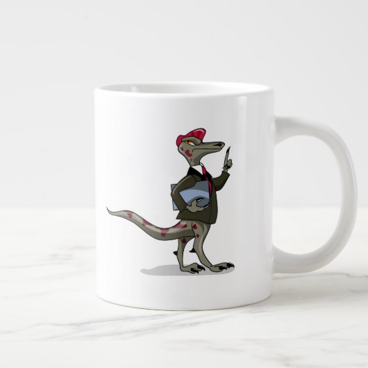 漫画のイグアノドンの店員。 ジャンボコーヒーマグカップ (右)