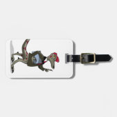 漫画のイグアノドンの店員。 ラゲッジタグ (正面横)