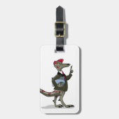 漫画のイグアノドンの店員。 ラゲッジタグ (正面縦)