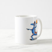 漫画のイグアノドン遊のバスケットボール。 コーヒーマグカップ (正面右)