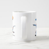 漫画のイグアノドン遊のバスケットボール。 ジャンボコーヒーマグカップ (裏面)