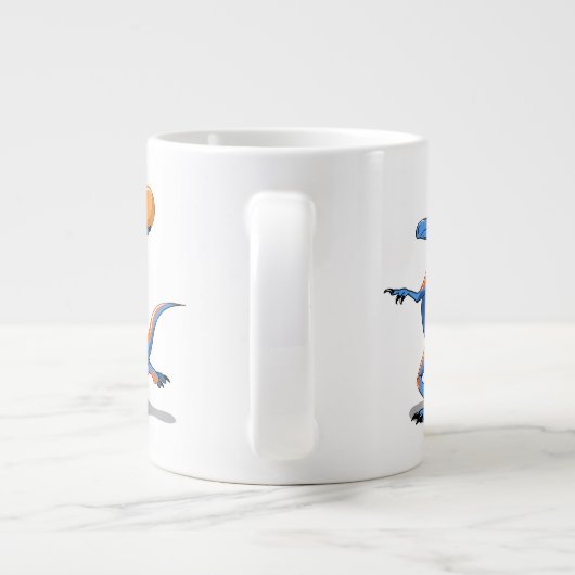 漫画のイグアノドン遊のバスケットボール。 ジャンボコーヒーマグカップ (裏面)