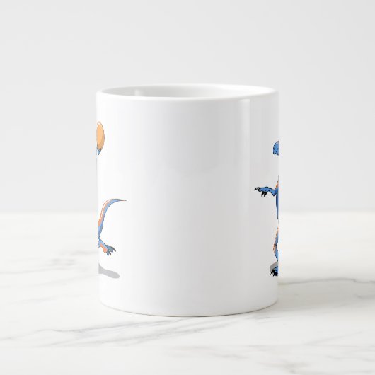 漫画のイグアノドン遊のバスケットボール。 ジャンボコーヒーマグカップ (正面)