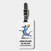 漫画のイグアノドン遊のバスケットボール。 ラゲッジタグ (正面縦)