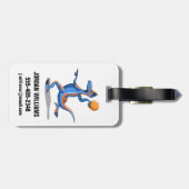 漫画のイグアノドン遊のバスケットボール。 ラゲッジタグ (裏面横)