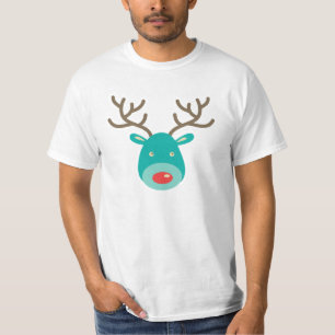漫画のイラストレーションのルドルフのトナカイ Tシャツ