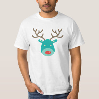 漫画のイラストレーションのルドルフのトナカイ Tシャツ