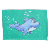 漫画のイルカの枕カバー 枕カバー (正面)