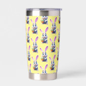 漫画のイースターバニー 保温保冷タンブラー (左面)