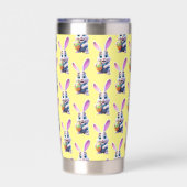 漫画のイースターバニー 保温保冷タンブラー (背面)