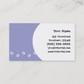 漫画のウサギ(だらしない耳の滑らかな毛) 名刺 (裏面)