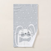 漫画のウサギ、シンボル2023。 バスタオルセット (ハンドタオル)