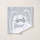 漫画のウサギ、シンボル2023。 バスタオルセット (ウォッシュタオル)