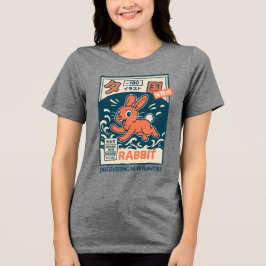漫画のウサギ トライブレンドTシャツ