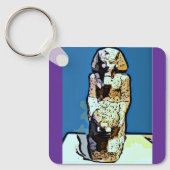 漫画のエジプトの像 キーホルダー (正面)